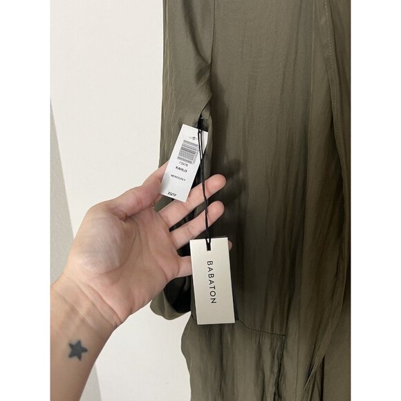Babaton Olive Green Long Jacket - Picture 7 of 16